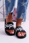 Women's Flip Flops Black Super Losaria