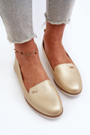 Women's Flat Loafers Gold Enzla