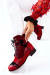 Women’s Boots Maciejka Warm Leather Red 04625-08