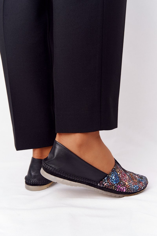 Women's Leather Ballerinas Maciejka 01930-87 Black