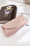 Shiny Evening Bag Clutch Rose Gold Sastorea