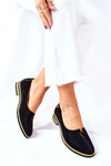 Skórzane Półbuty Maciejka Czarne 05035-07 