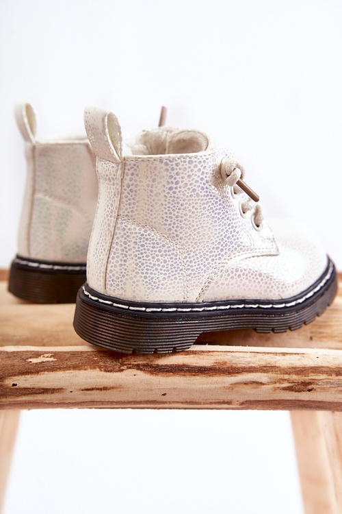 Children's Warm Boots With Zipper White Betsy