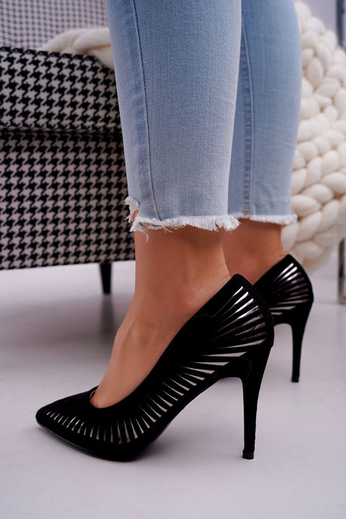 Women's Suede Stilettos Black Fenne