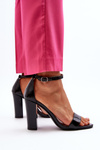 Black Sandals With Heel Thakko