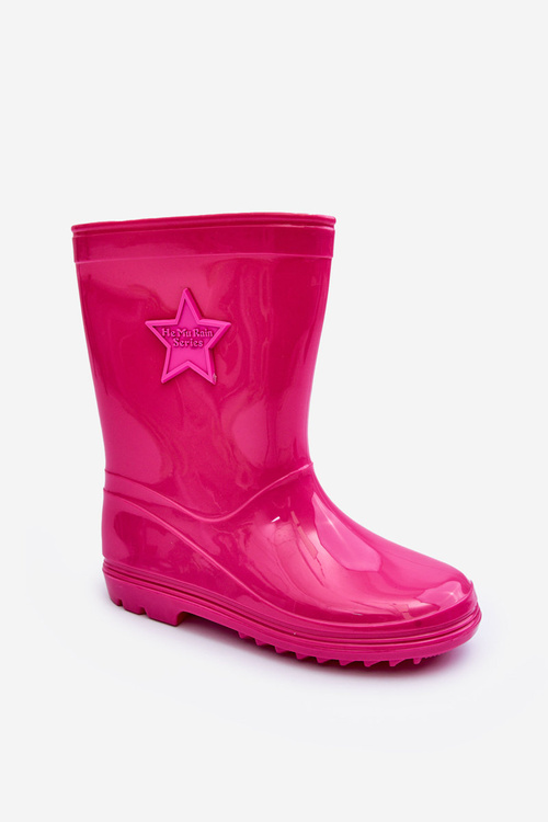 Children's Rubber Wellingtons Fuchsia Malvi