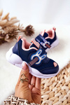 Children's Velcro Sports Shoes Befado 516P090 Navy and Pink