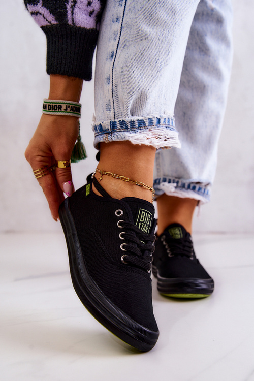 Tenisówki Lekkie Damskie Czarne Big Star JJ274261