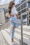 Women's Sneakers On A Platform Beige Big City Life
