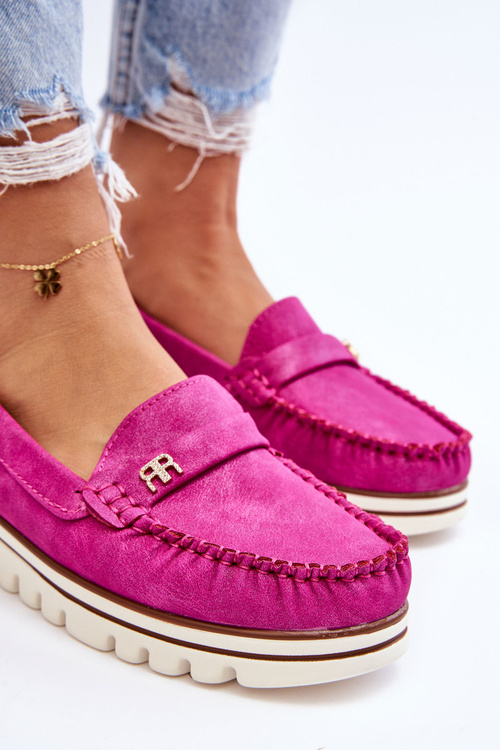 Women's Loafers On The Platform Fuchsia Mirren