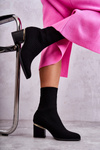 Women's Boots With Elastic Sock Black Carmon
