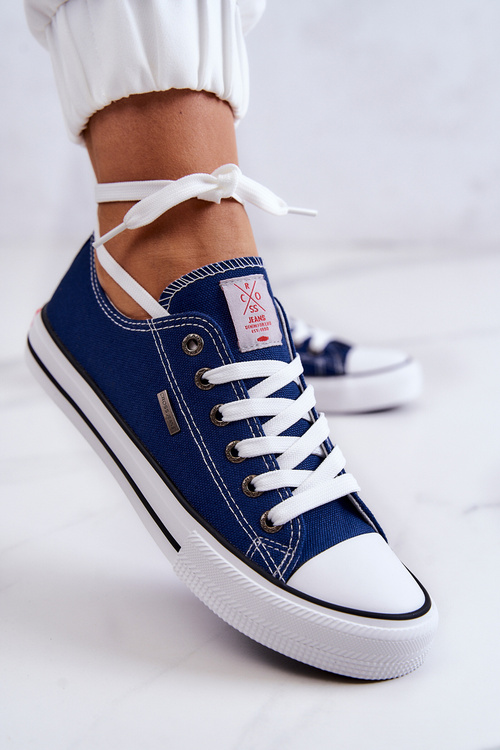 Women's Classic Sneakers Cross Jeans JJ2R4012C Navy blue