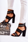 Women's Sandals On High Heel Black Laurita