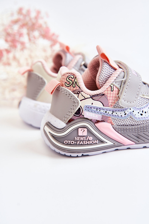 Buty Sportowe Dziecięce Lekkie Szare Snoopy