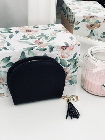 Black Women's Purse Wallet with Tassel