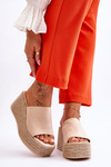 Women's Wedge And Platform Slippers Beige Ysabel