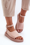 Comfortable Women's Platform Sandals Pink Rubie