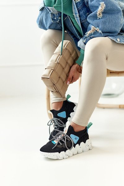 Women's Sport Sock Shoes Black Fashion Pioneer