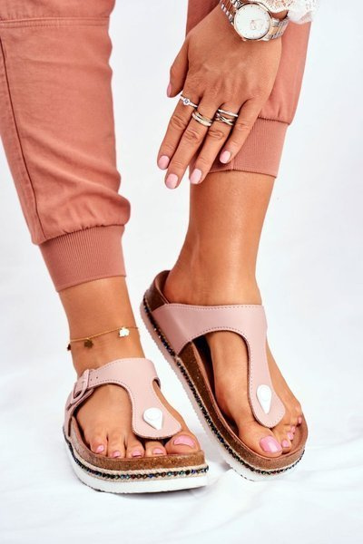 Women's Flip Flops Big Star Pink FF274636