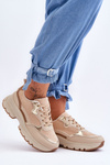 Flat Heel and Platform Sport Shoes Beige Icons