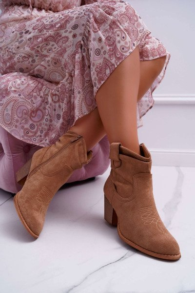 Women's Stiletto Boots Cowboy Beige Maverick