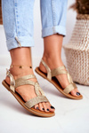 Women’s Sandals Flat Gold Rachel