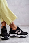 Women's Sport Shoes Tied Black Tolea