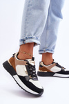 Women's Stylish Sport Shoes Beige-Black Katenia