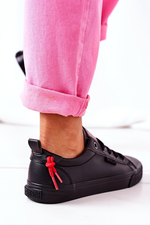 Women's Leather Sneakers BIG STAR GG274161 Black