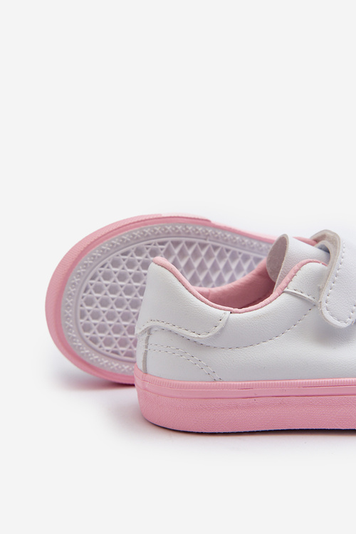 Children's Sneakers Trainers with Velcro White-Pink Pennyn