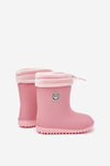 Children's rubber boots with insulation pink Odirisse