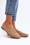 Women's Classic Moccasins Dark Beige Olevin