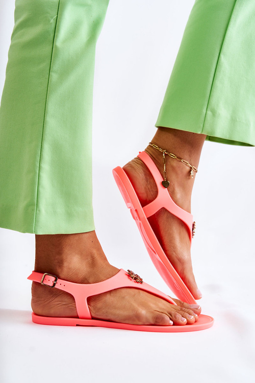 Women's Sandals Neon Orange Sonner