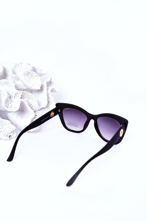 Women's Cat Eye Matt Sunglasses Black Ombre