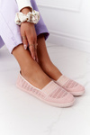 Ażurowe Wsuwane Tenisówki Slip-On Różowe Chillout