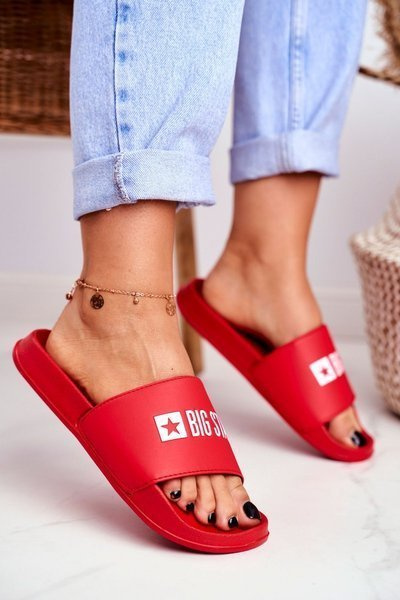 Women's Slides Big Star Red GG274041