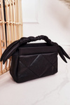 Small Quilted Purse On A Chain NOBO NBAG-K1330 Black