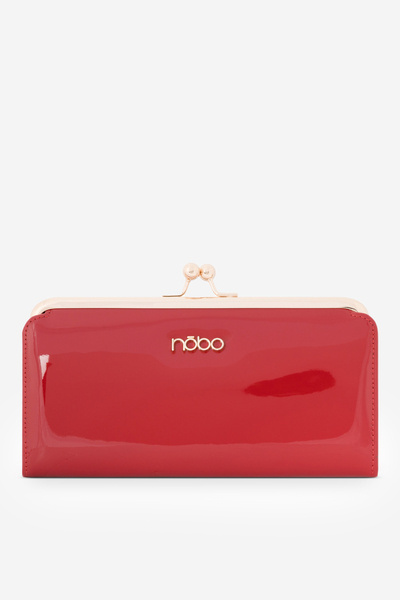 Lacquered Large Women's Wallet Nobo NPUR-LR0061-C005 Red