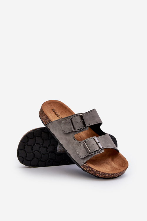 Men's Flip-flops with Cork Sole Grey Rosawia
