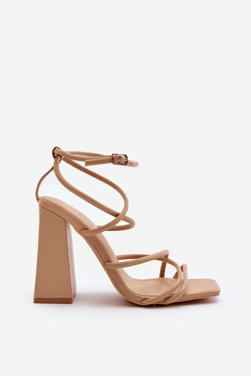Fashionable High Heel Sandals Nude Josette