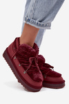 Low Snow Boots with Fur D.Franklin DFSH370011 Burgundy