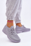 Buty Sportowe Wsuwane Damskie Szare Ellison
