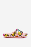 Children's Light Foam Slippers Lion Motif Pink Esther