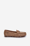 Women's Beige Faux Leather Loafers Celoria