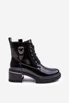 Botki Damskie Lakier Czarne D&A MR870-97
