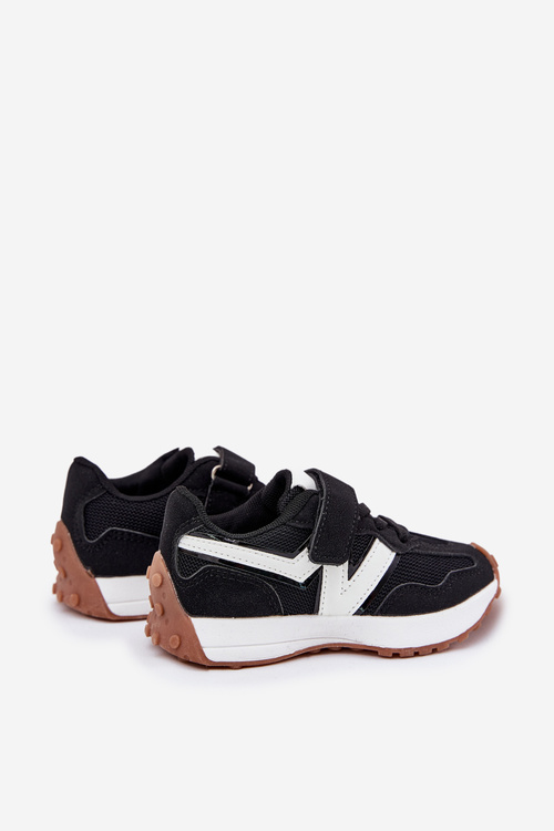 Children's Velcro Sneakers Black Tezzu