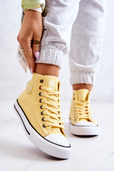 Women's High Sneakers Big Star JJ274207 Yellow