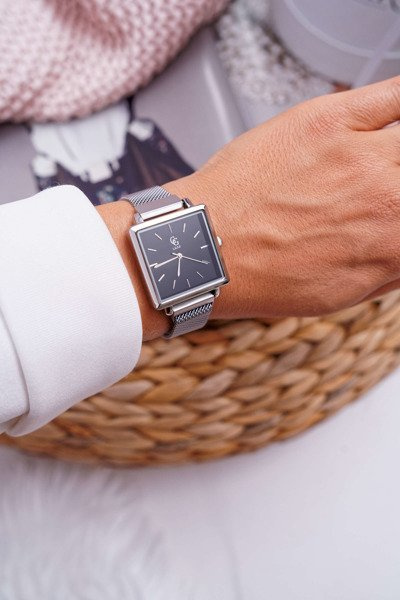 Women's Watch GG Luxe Silver Black Dial Terroso