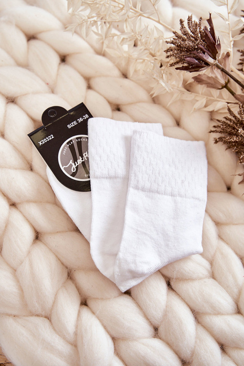 Women's Classic Cotton Socks White