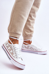 Women's lace Textile Sneakers White Fergo